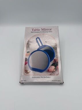 Portable Pink Table Mirror - Compact Folding Mirror